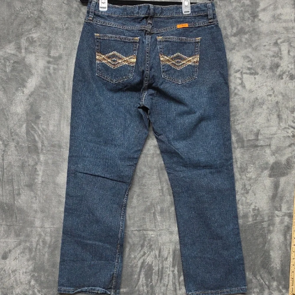 Wrangler Women's Flame Resistant  Blue Straight Leg Jeans sz 32
